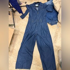 Free people we the free Denim Jumpsuit Coverall - Blue